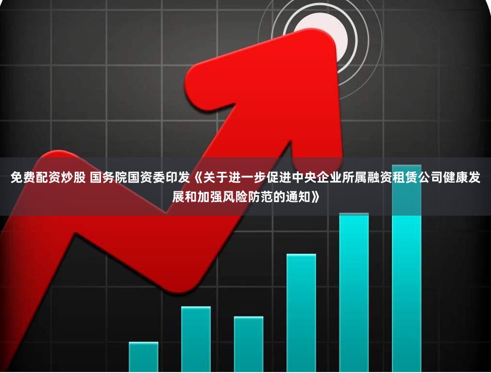 免费配资炒股 国务院国资委印发《关于进一步促进中央企业所属融资租赁公司健康发展和加强风险防范的通知》